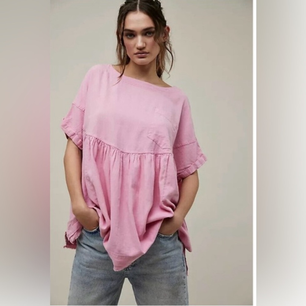 We The Free Moon City Babydoll Top XS